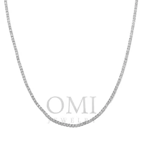 10K GOLD ROUND DIAMOND 2MM TENNIS CHAIN 1.59 CT