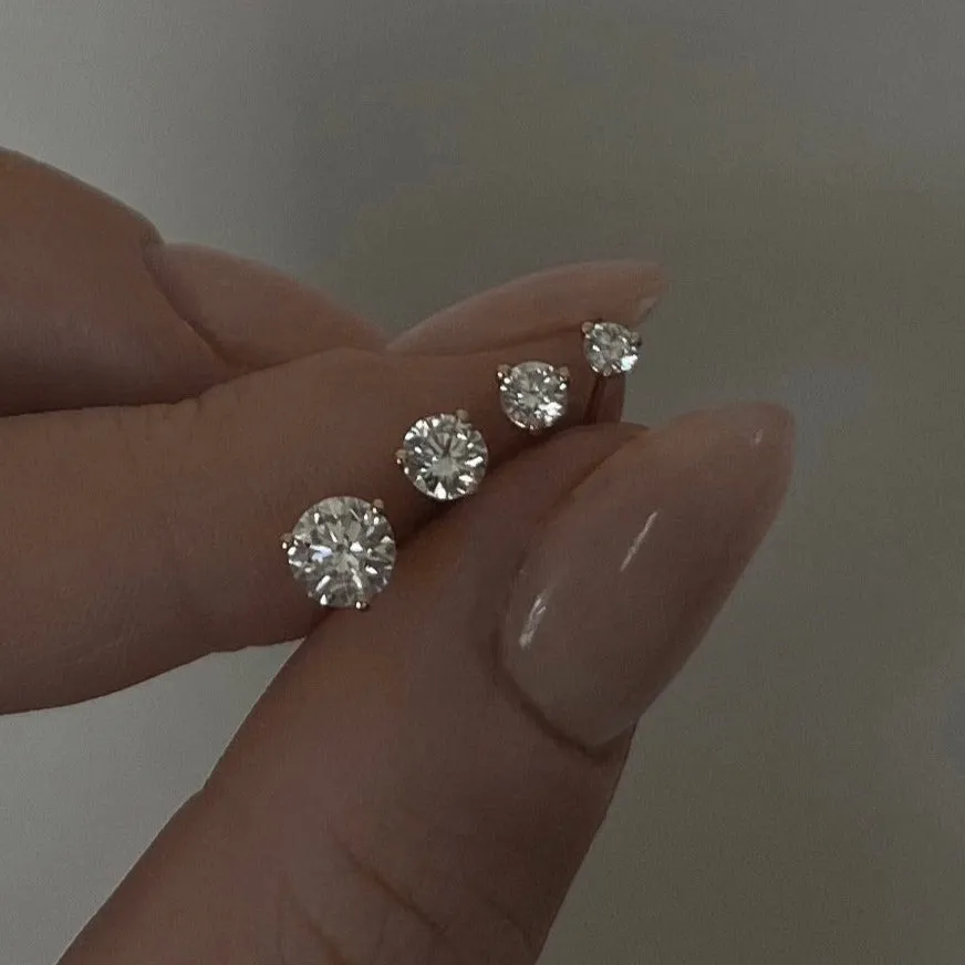 14k Diamond Stud Earrings