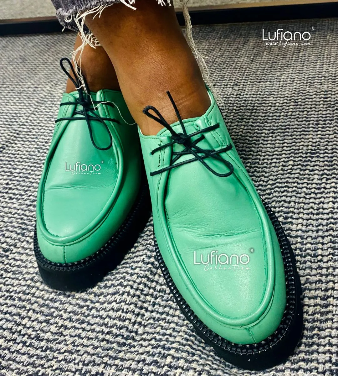 196- NIK' ANA By Lufiano Lace up: Green