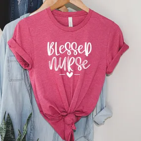 Adult Bella Canvas Tee | Blessed Nurse