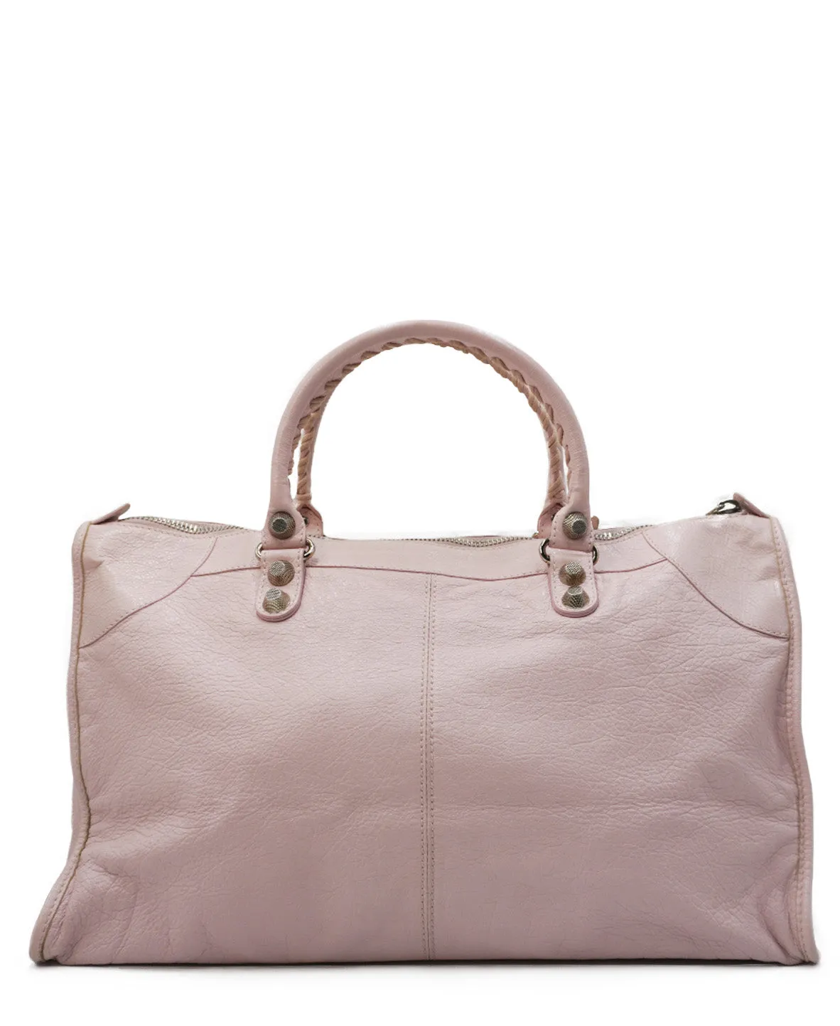 Agneau Giant 12 Silver Hardware City Pink