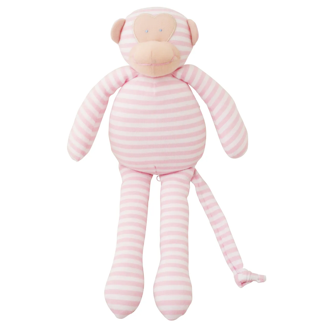 Alimrose Musical Monkey Pink Stripe