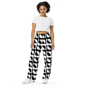 All-over print unisex wide-leg pants