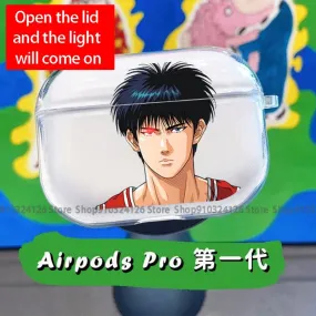 Anime Basketball Slam Dunk Earphone Case for Airpods 1 2 3 Pro Soft Wireless Bluetooth Charging Box