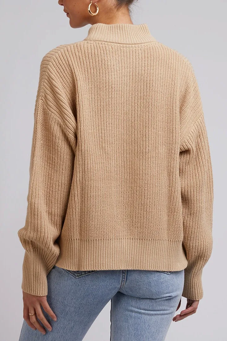 Arlo Oat Ribbed Knit