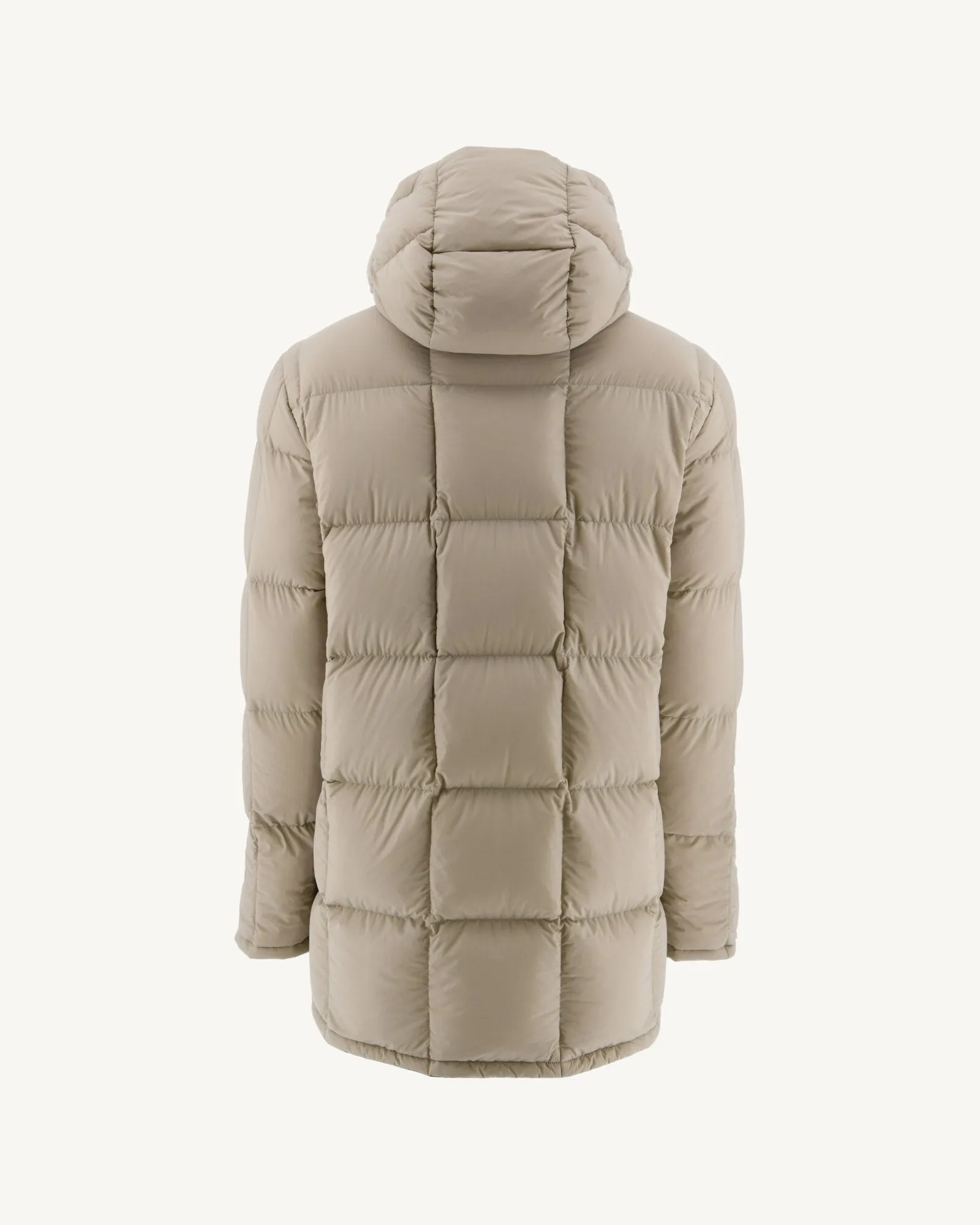 Army/Beige Warm hooded down jacket Toronto