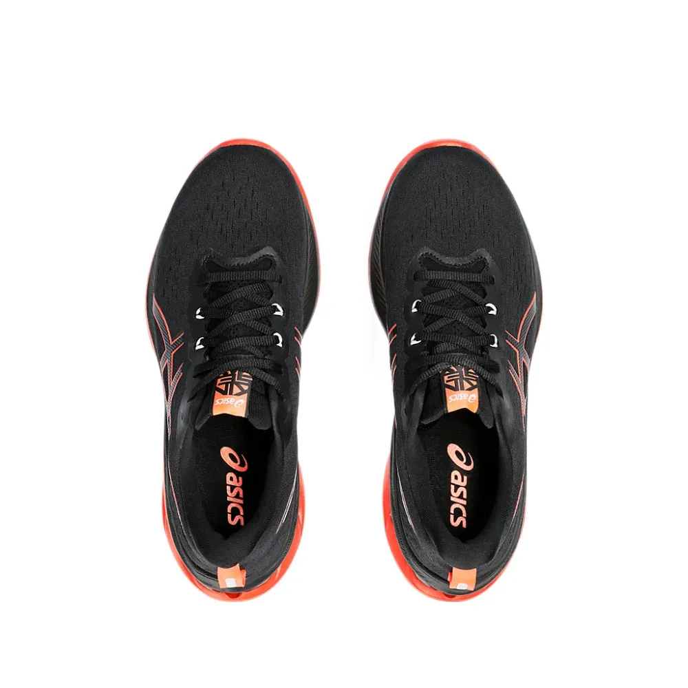 ASICS Men's Gel-Kinsei Max Running Shoe (Black/Sunrise Red)