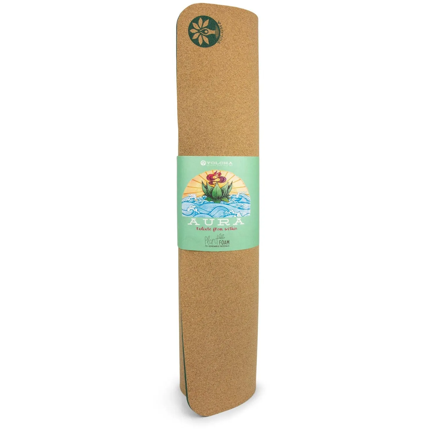 Aura Cork Yoga Mat   Plant Foam by Yoloha Yoga