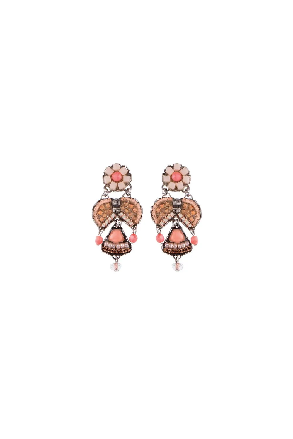 AYALA BAR LOOPY PAVO EARRINGS