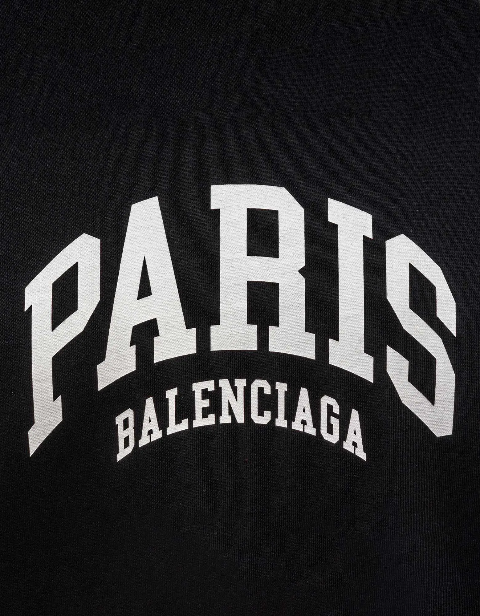 Balenciaga Black Cities Paris Medium Fit T-Shirt