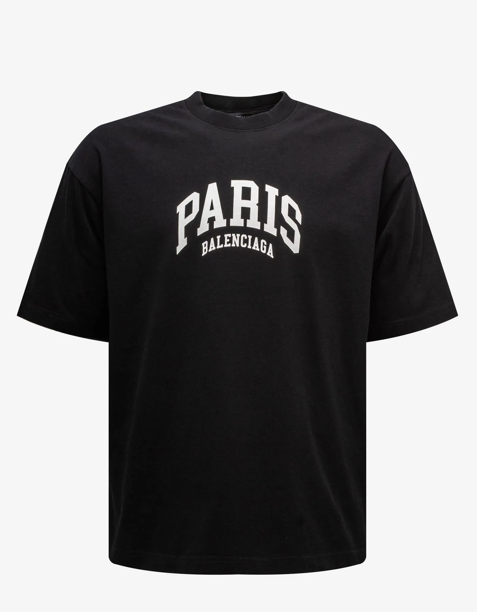 Balenciaga Black Cities Paris Medium Fit T-Shirt