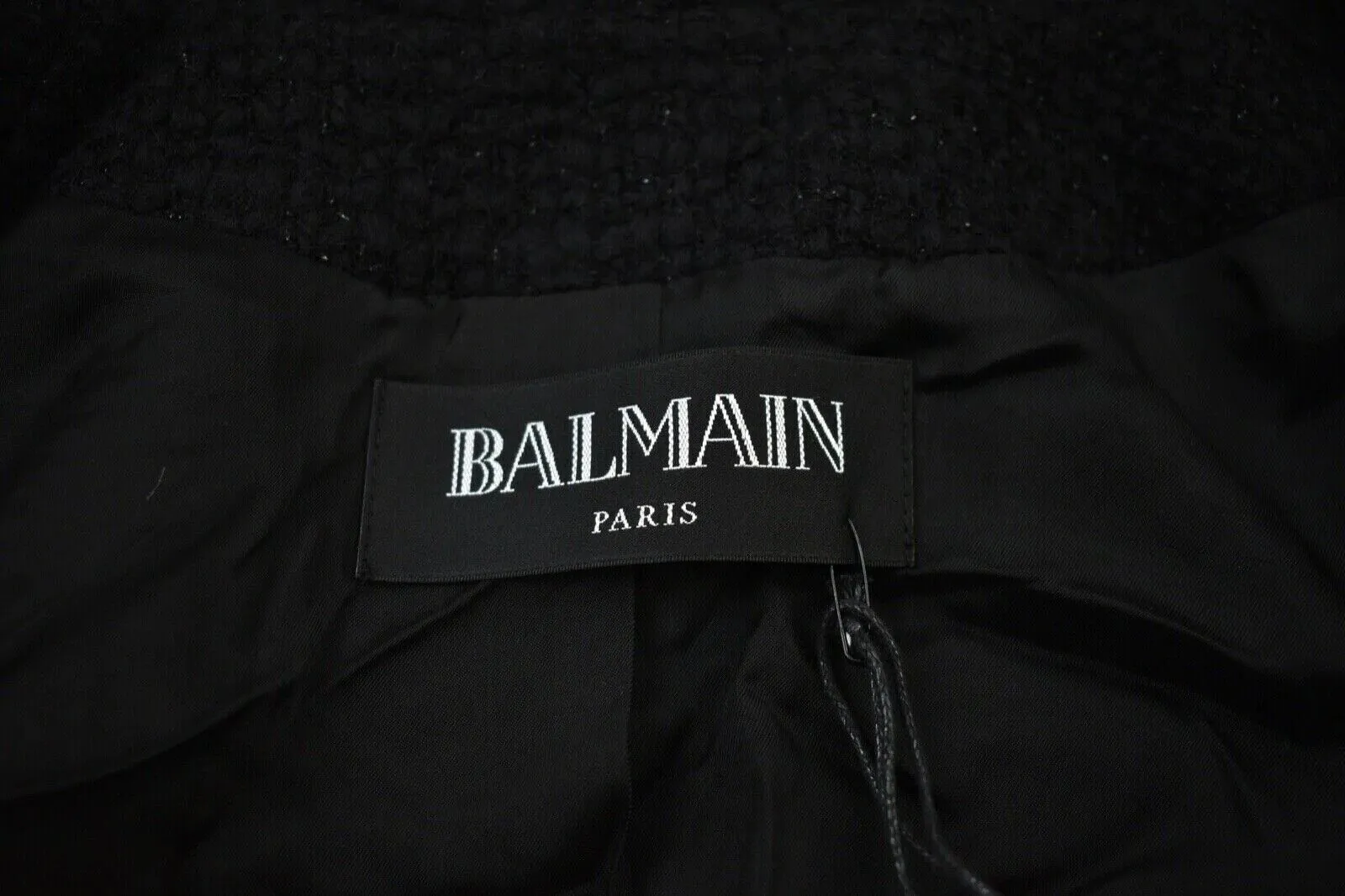 Balmain - New - Black Cape Wool Peacoat w/ Silver-Toned Buttons - SZ 36/ US S