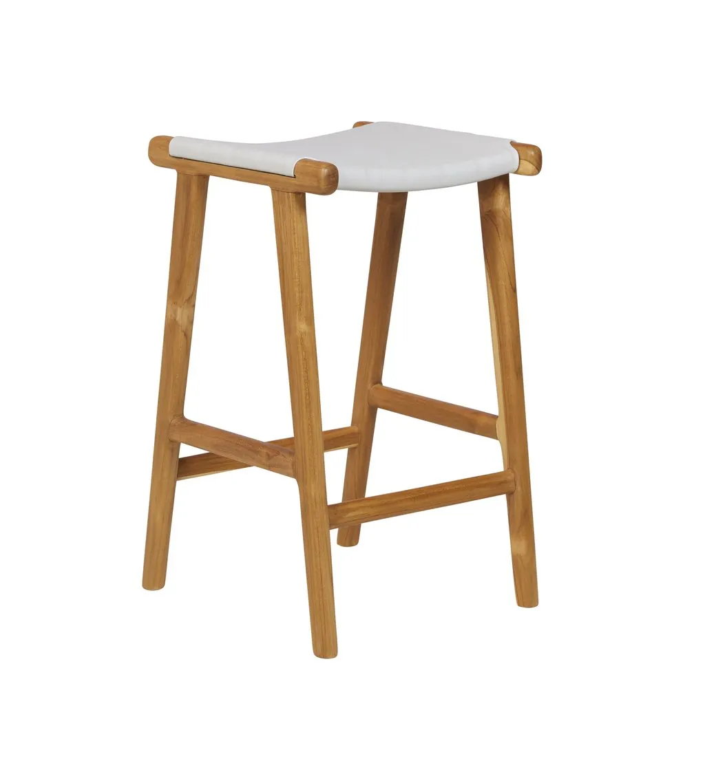 Bar Stool Flat - White