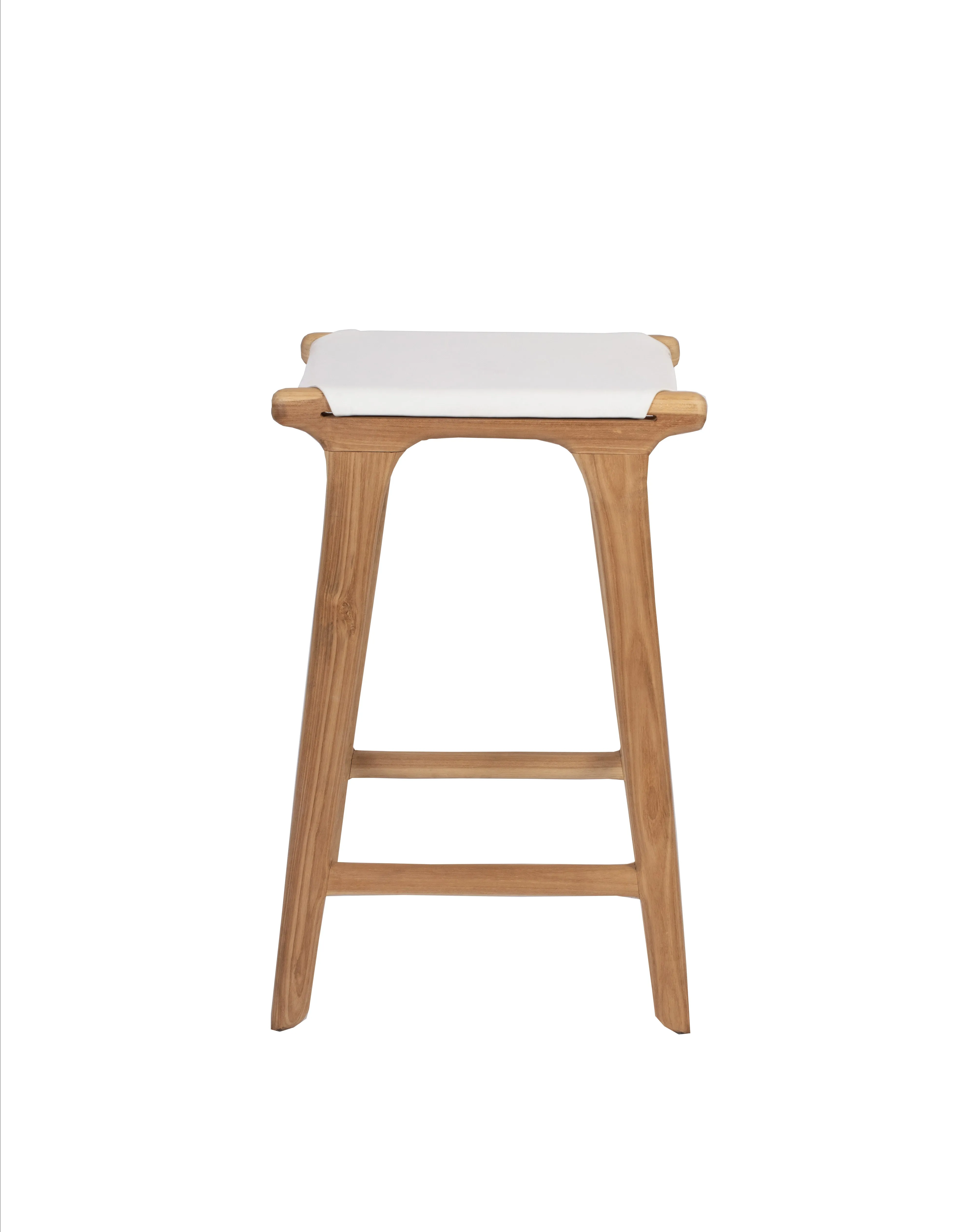 Bar Stool Flat - White