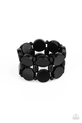 Beach Bravado - Black Paparazzi Bracelet