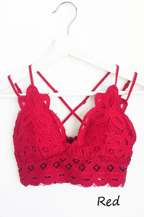 Beautiful crochet lace bralette