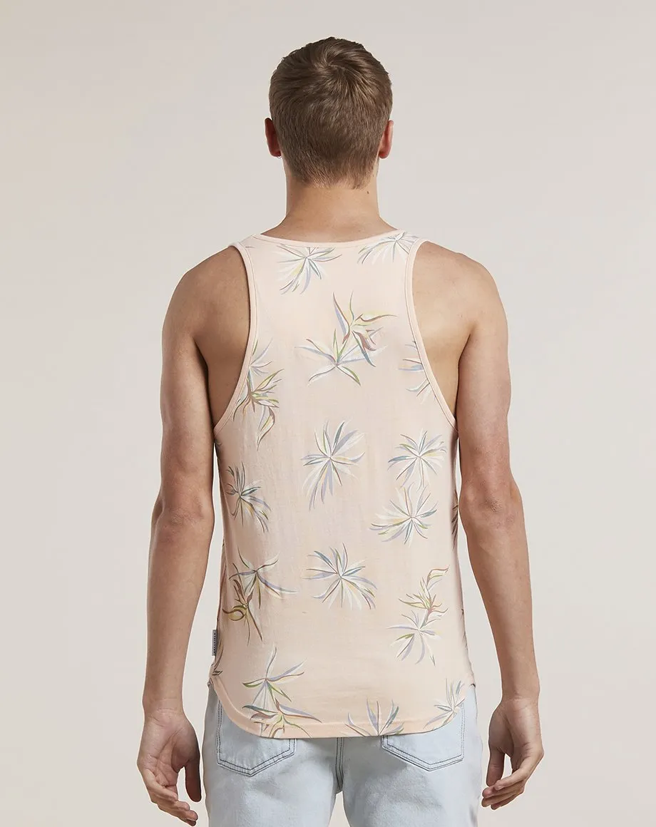 BERIT PRINTED MENS VEST | PINK