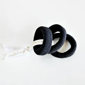 “Blackout” Thick Hair Elastics