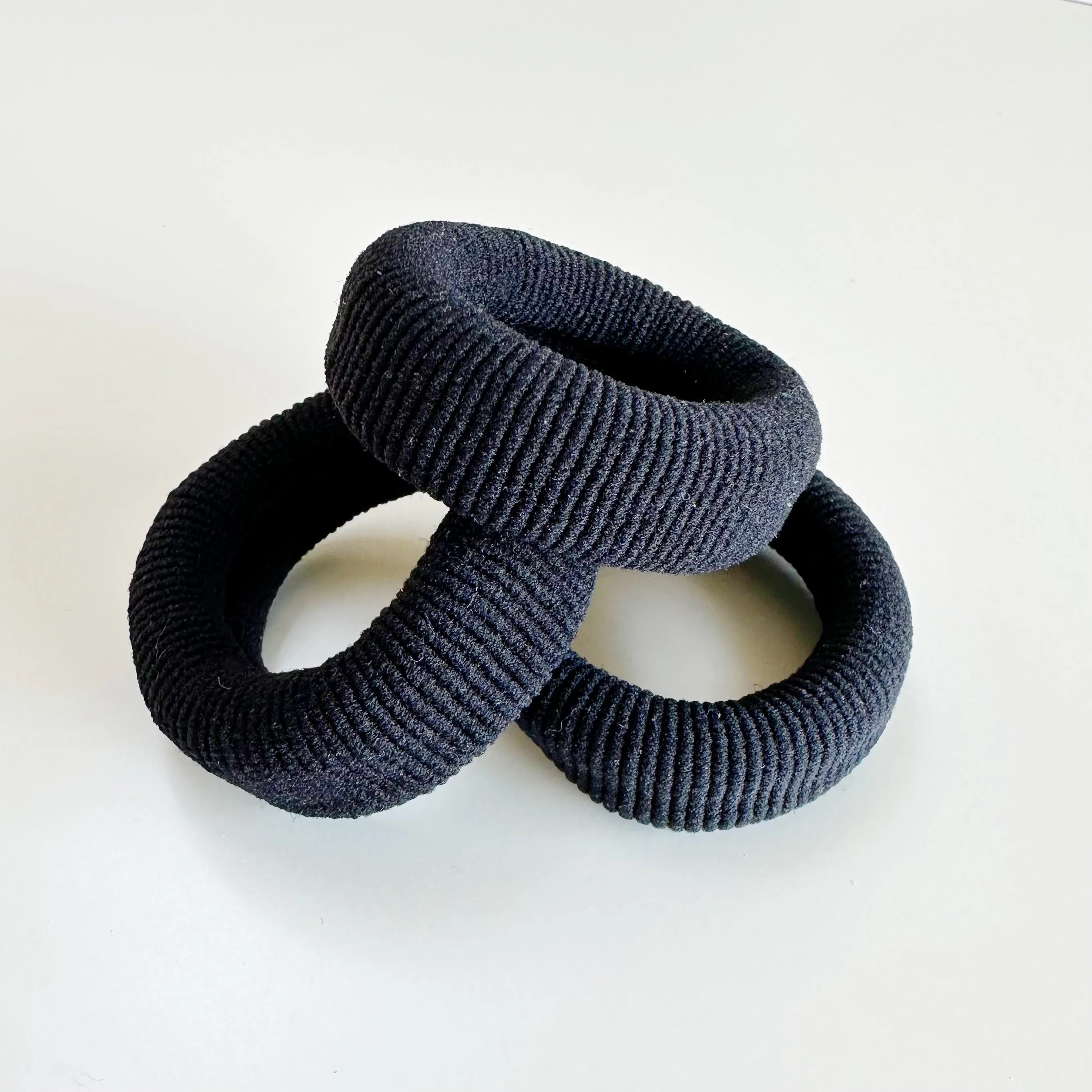 “Blackout” Thick Hair Elastics