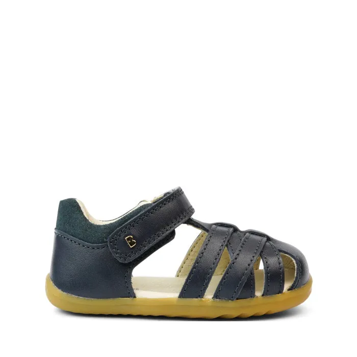 Bobux Step Ups Cross  Jump Navy Closed Toe Sandal unisex