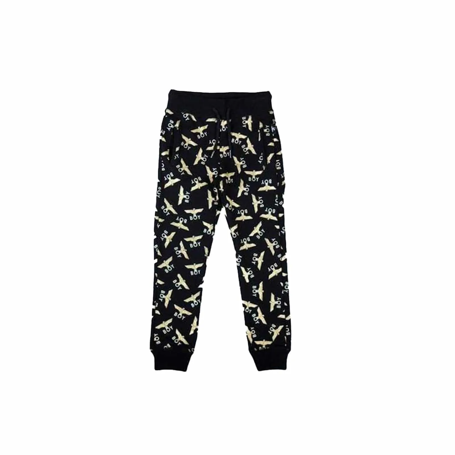 BOY EAGLE REPEAT KIDS JOGGERS - BLACK/GOLD