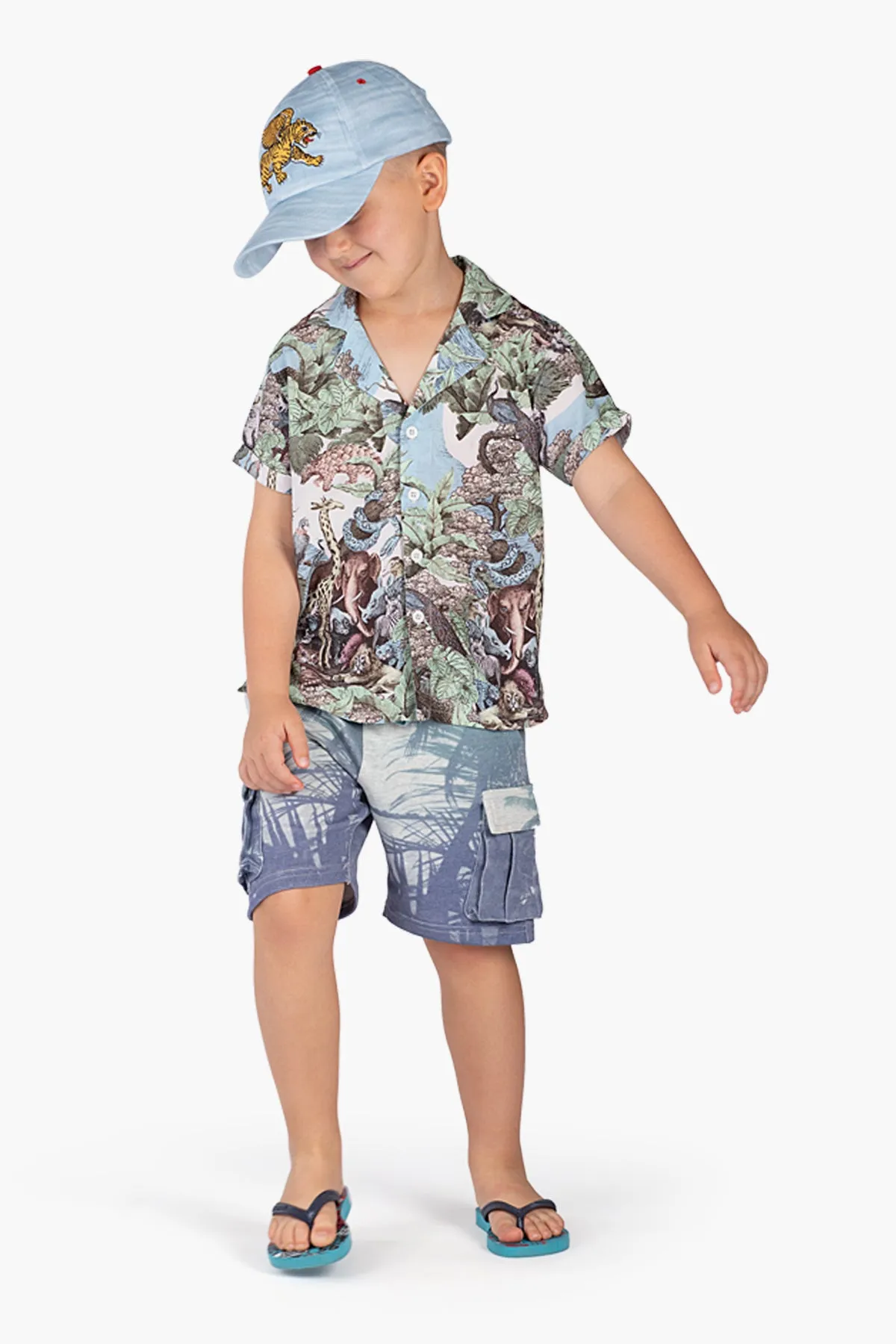 Boys Shorts Paper Wings Palms Cargo (Size 8 left)