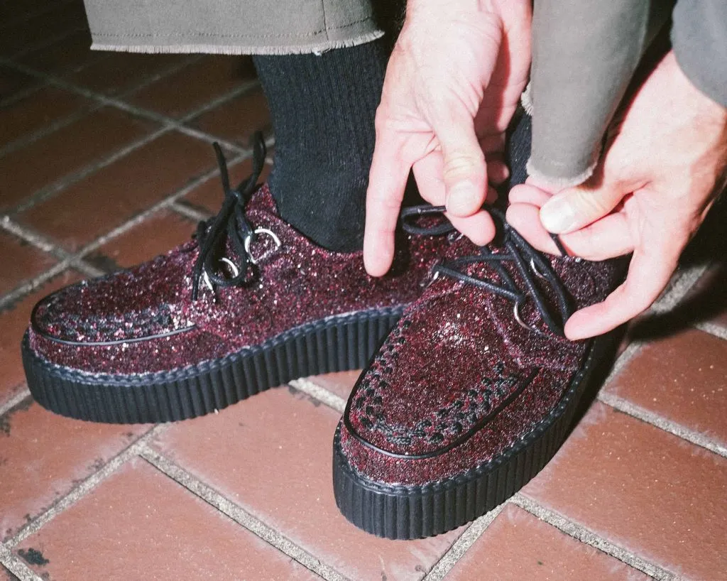 Burgundy Glitter Viva Mondo Creeper