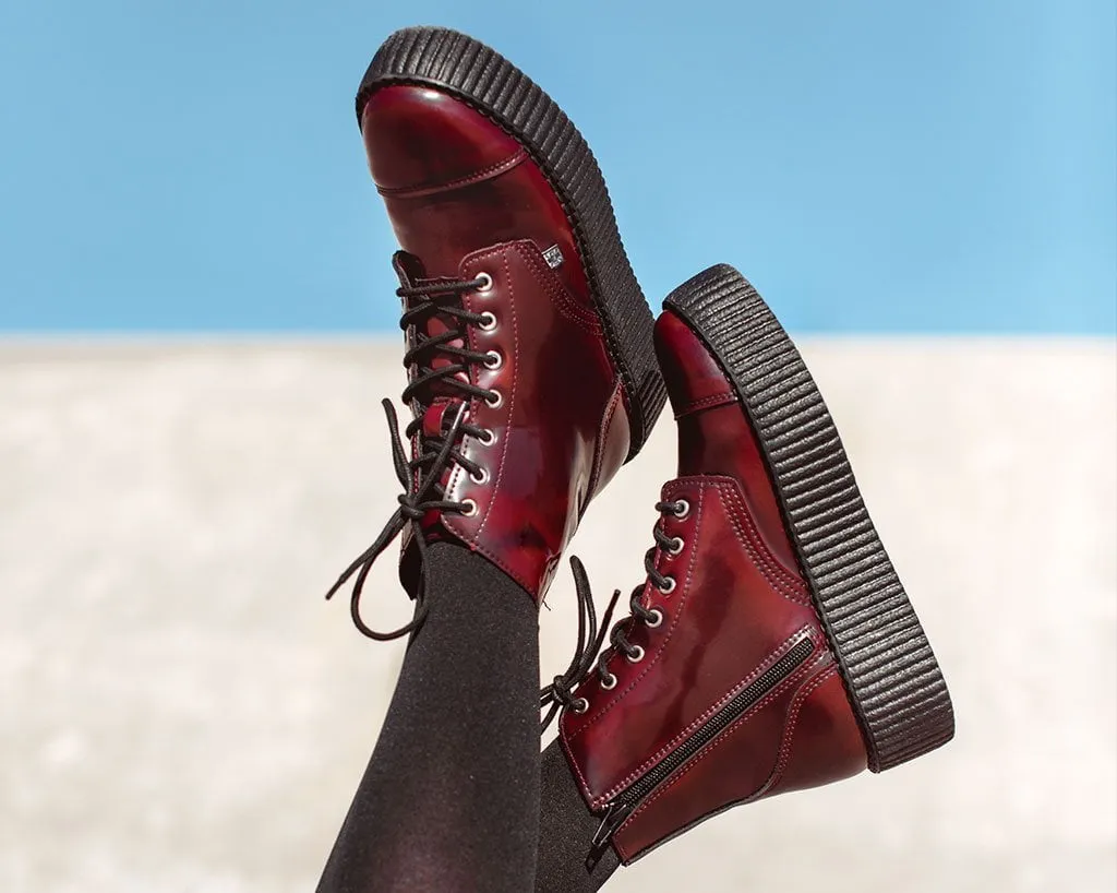 Burgundy Rub Off TUKskin 7-Eye Boot