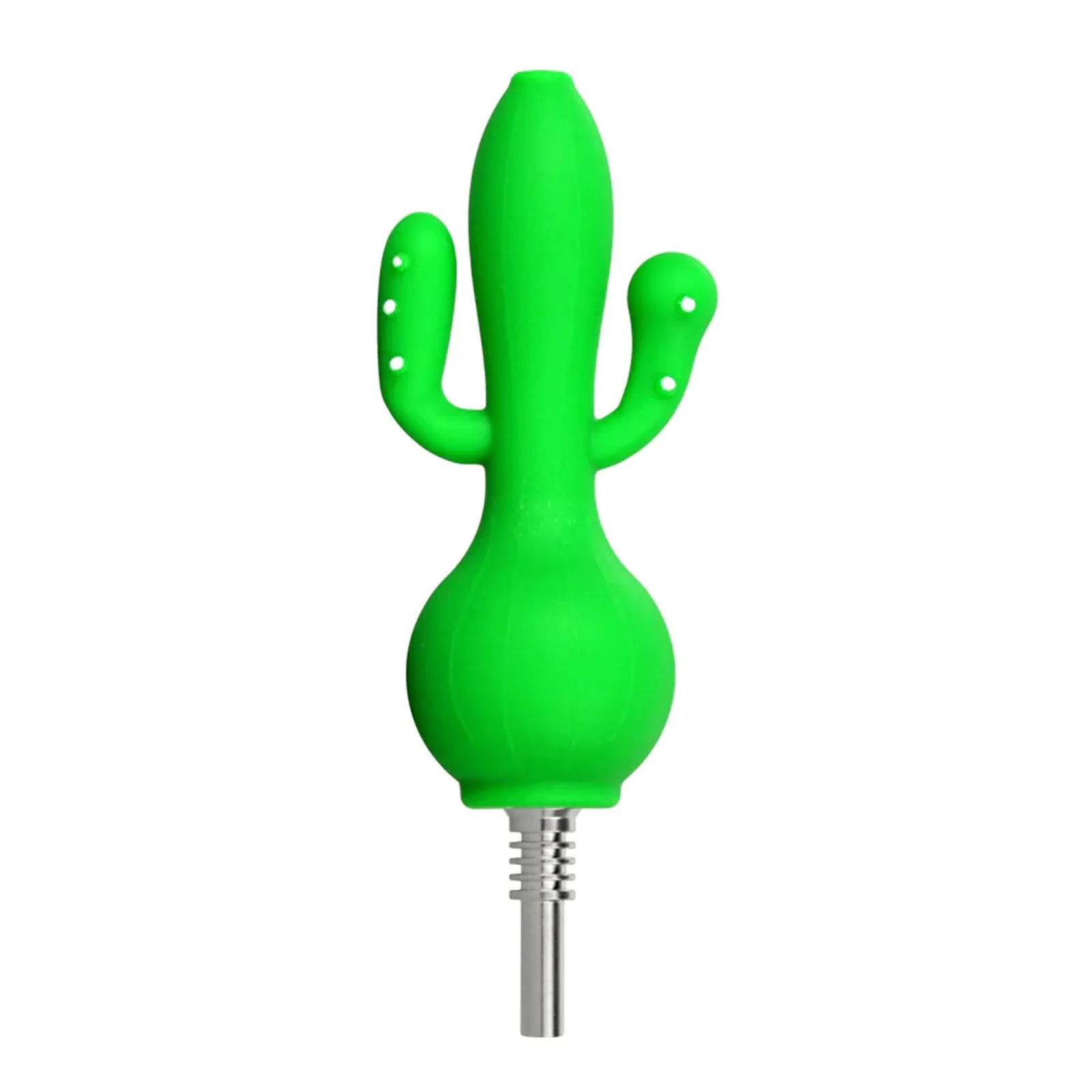 Cactus Silicone Honey Straw Dab