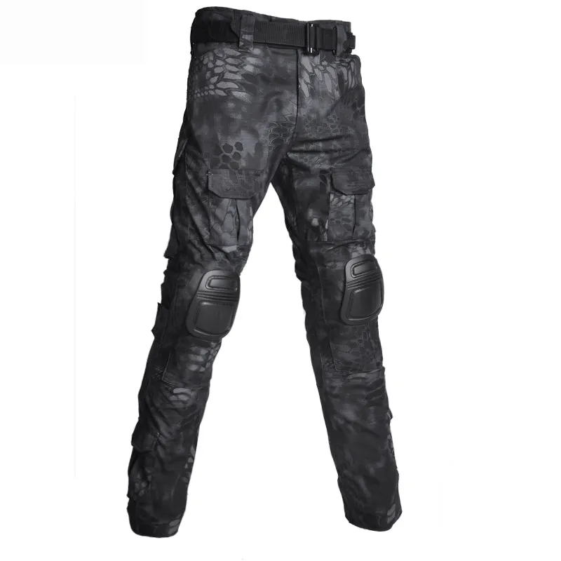 Camouflage with Pads Hunting Multi Pockets Men's Cargo Pants