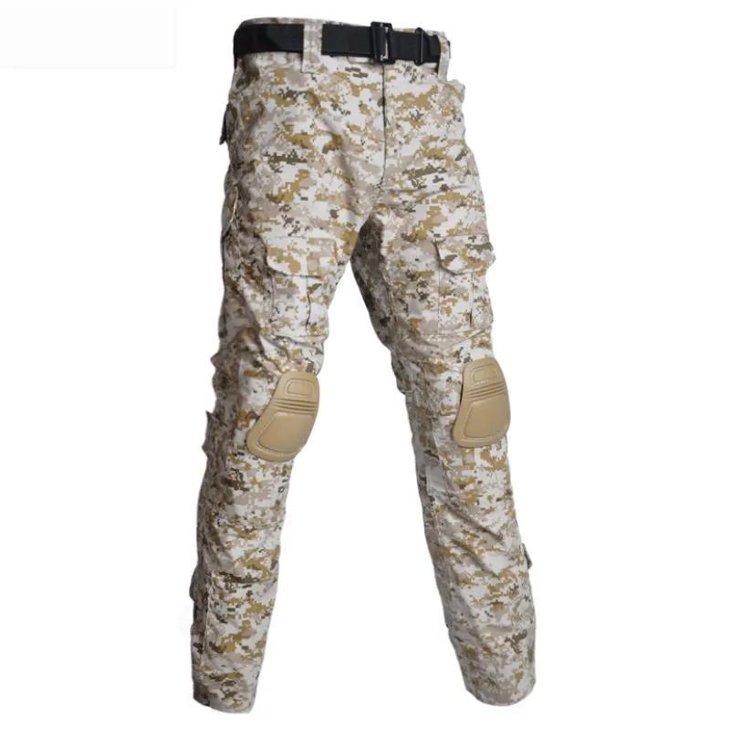 Camouflage with Pads Hunting Multi Pockets Men's Cargo Pants