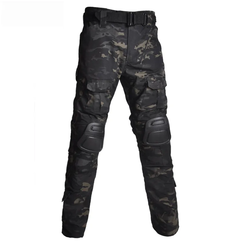 Camouflage with Pads Hunting Multi Pockets Men's Cargo Pants