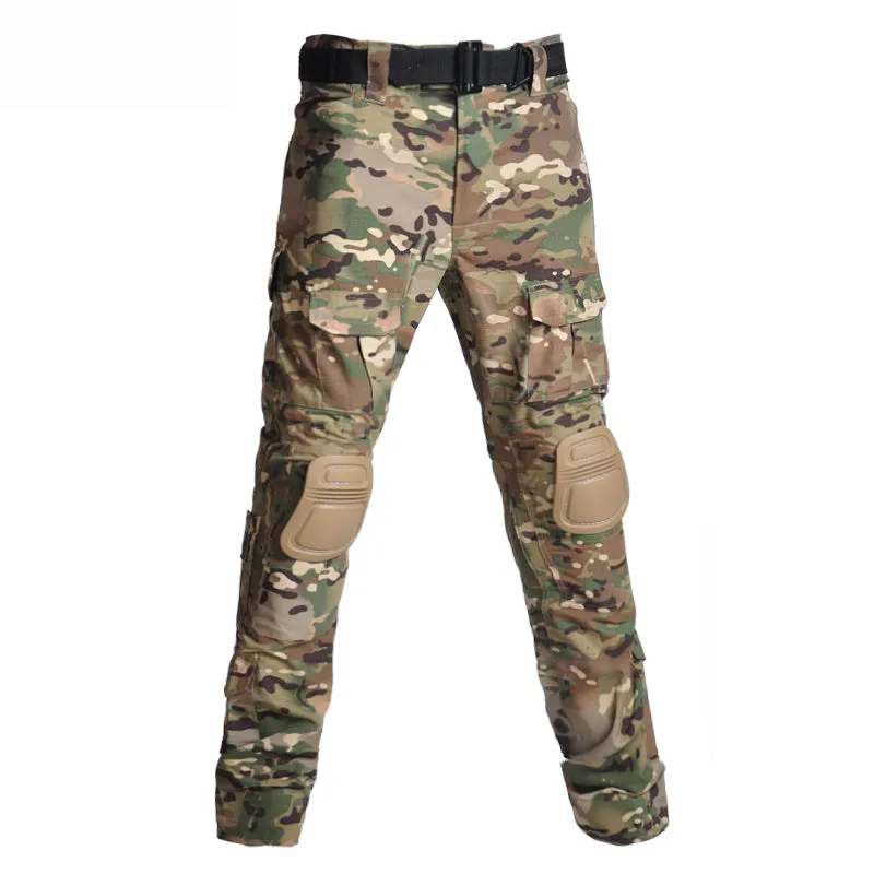 Camouflage with Pads Hunting Multi Pockets Men's Cargo Pants