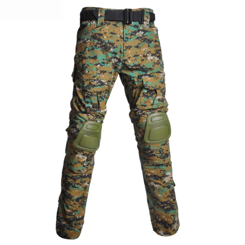 Camouflage with Pads Hunting Multi Pockets Men's Cargo Pants