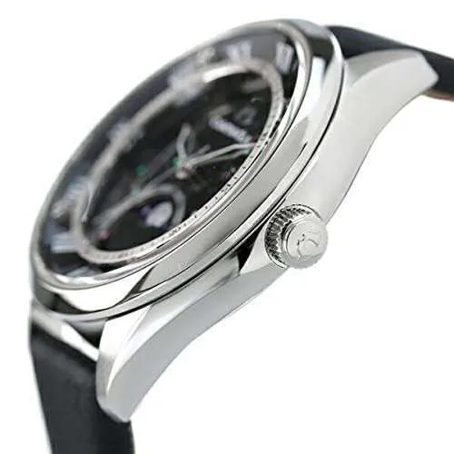 CAMPANOLA MOON PHASE BLACK LACQUER PEARL WOMEN WATCH EZ2000-14E