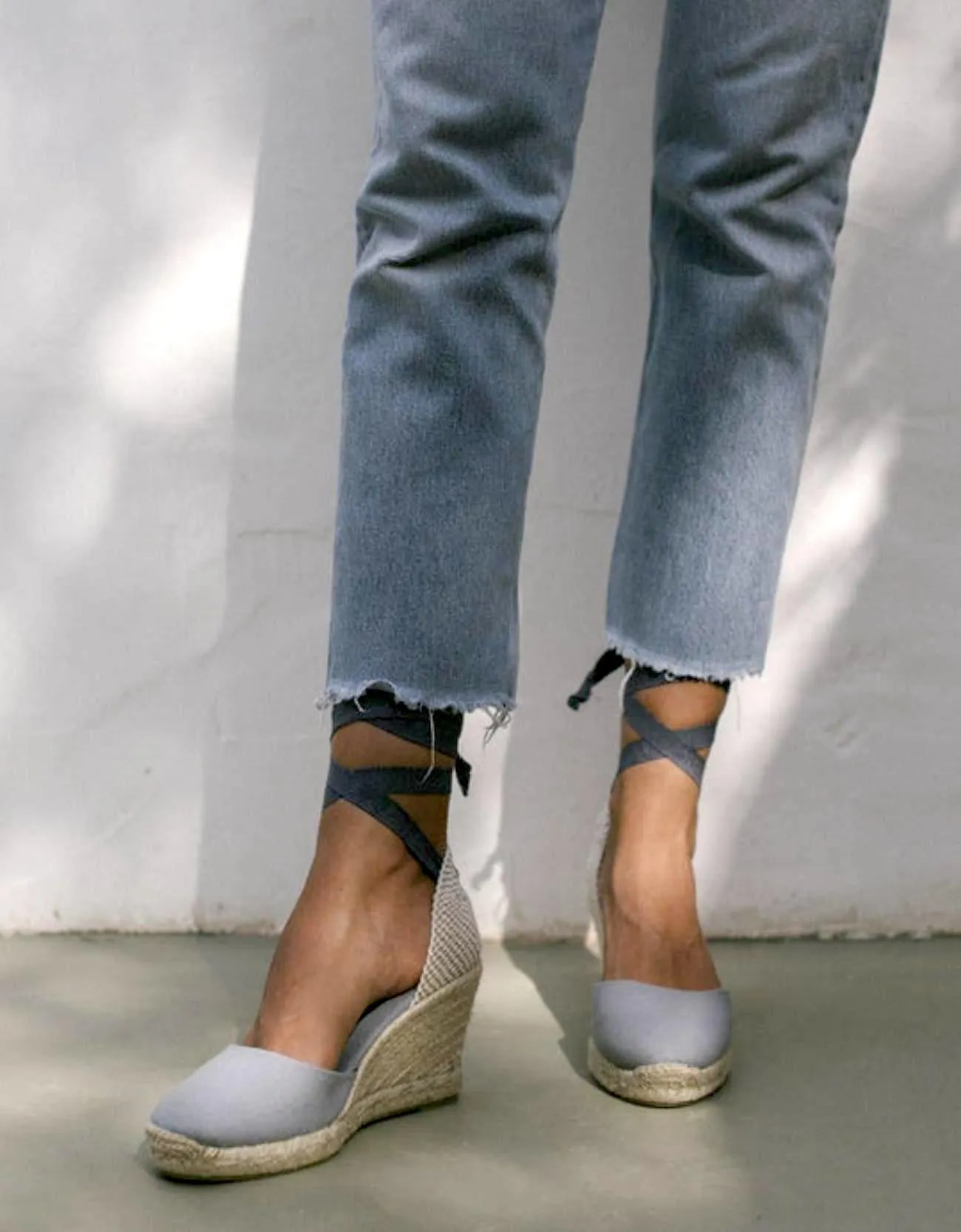 Canvas wedge espadrilles  | Grey