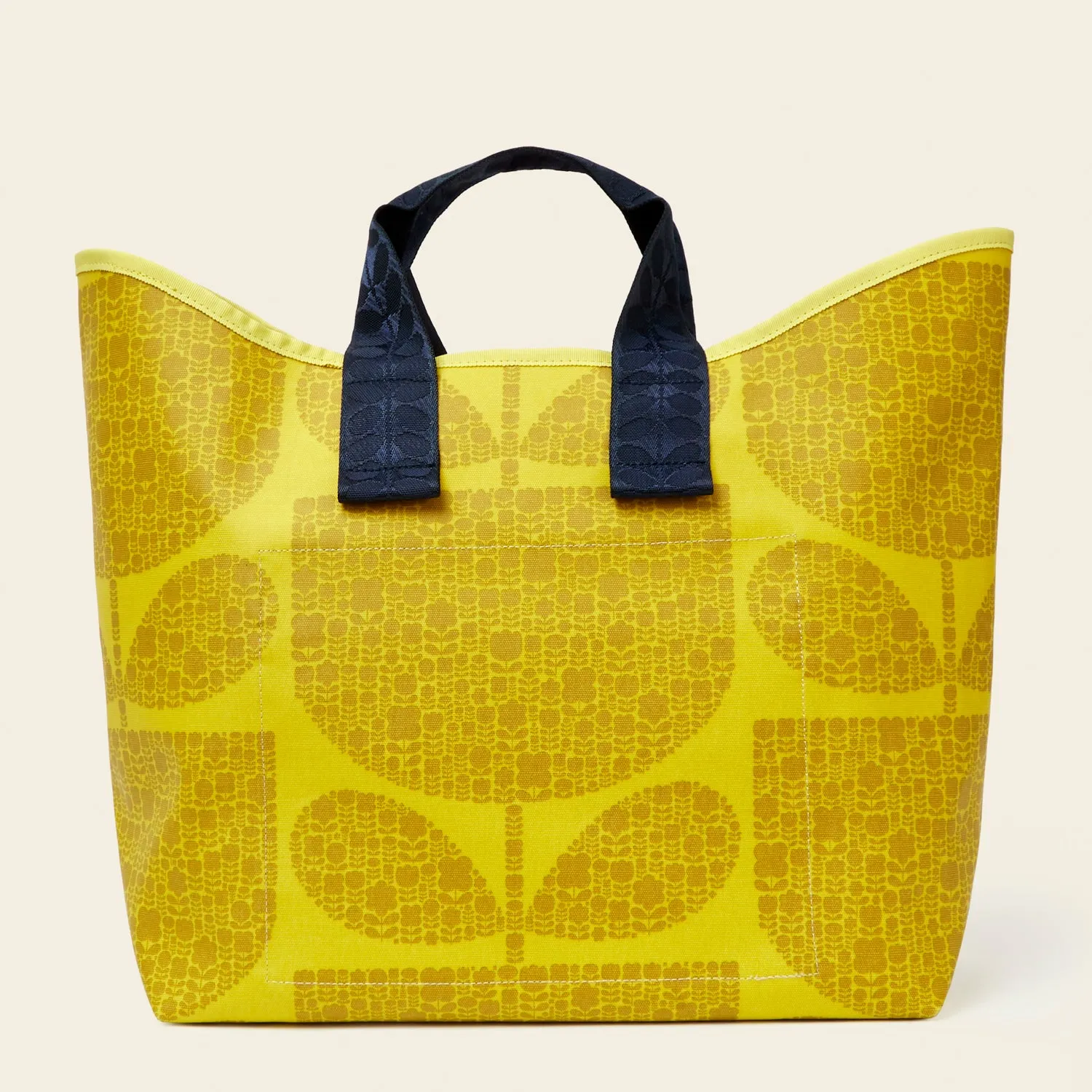 Carryall Large Tote - Block Garden Sunflower