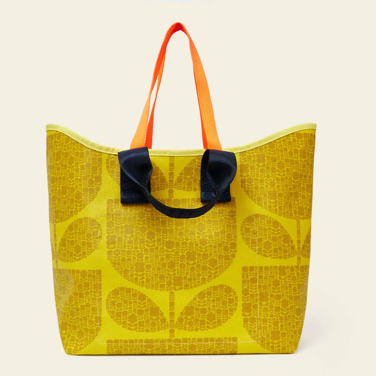 Carryall Large Tote - Block Garden Sunflower