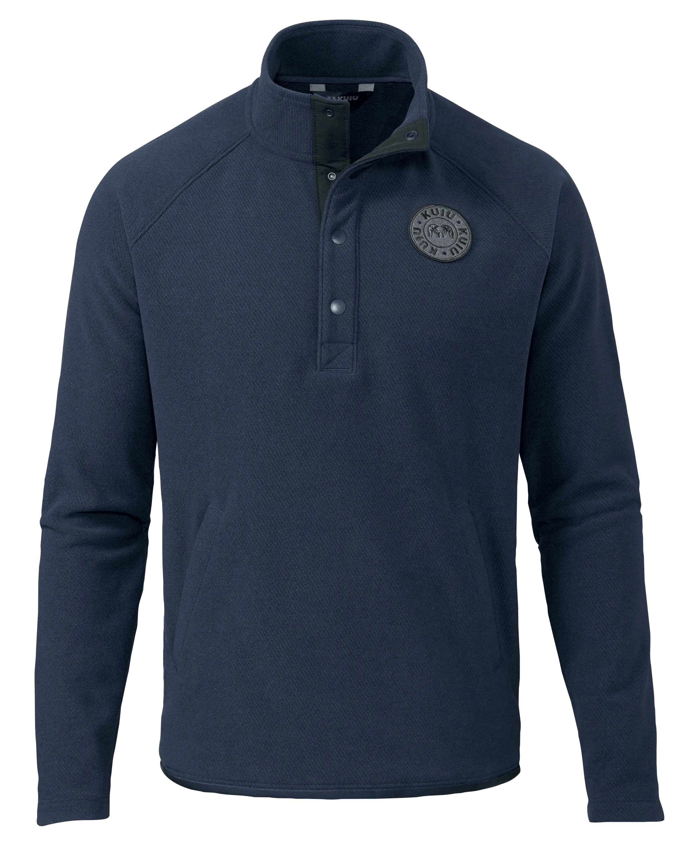 Cascade Twill Fleece Pullover | Navy