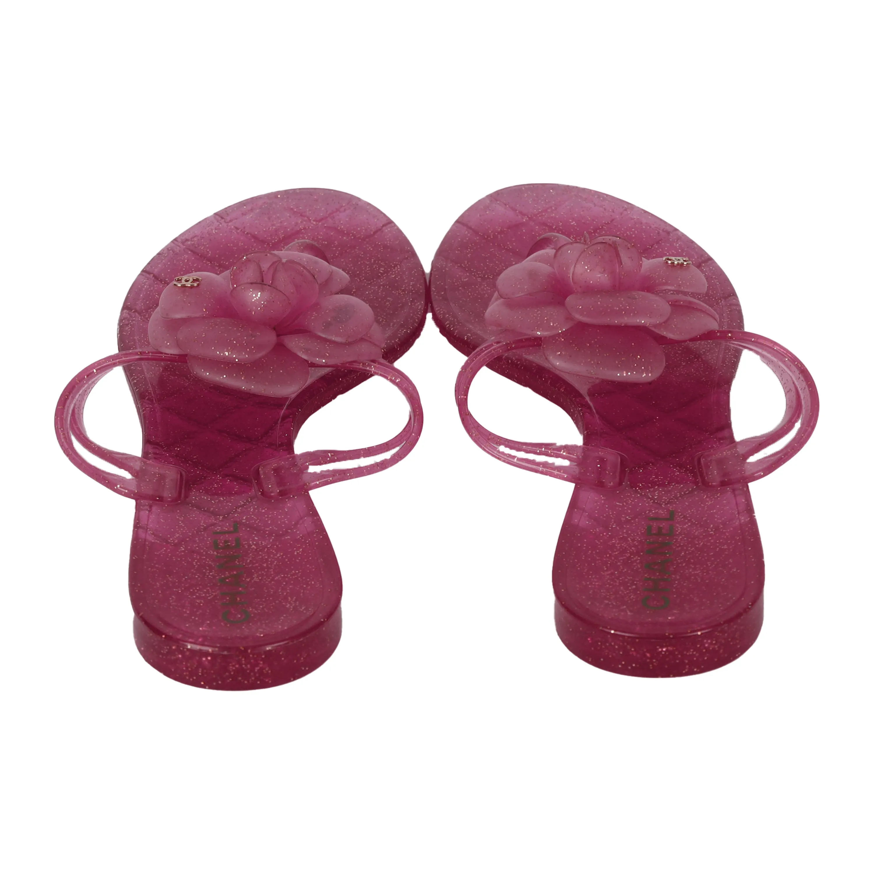 Chanel Jelly Camellia Flip-Flop - '10s