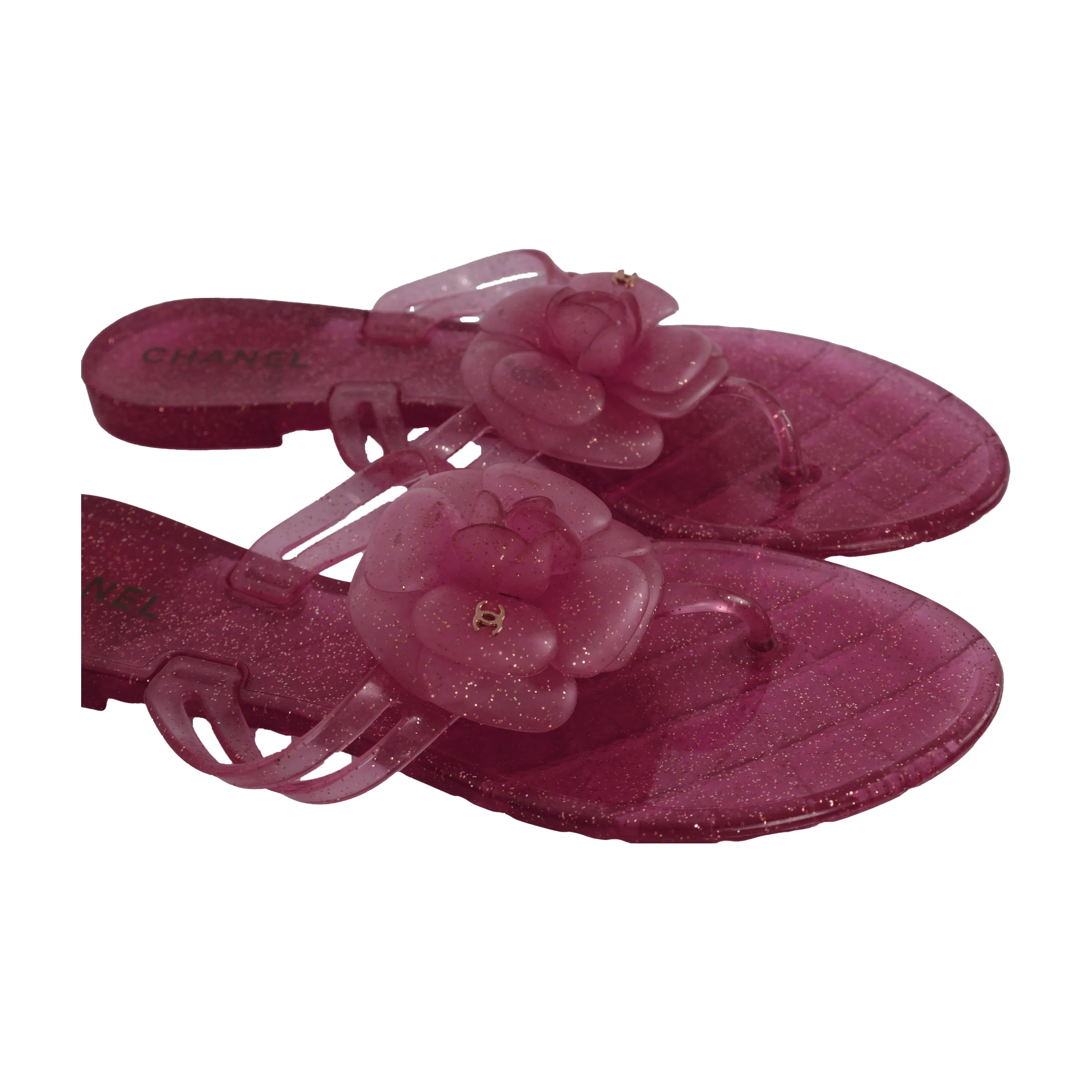 Chanel Jelly Camellia Flip-Flop - '10s