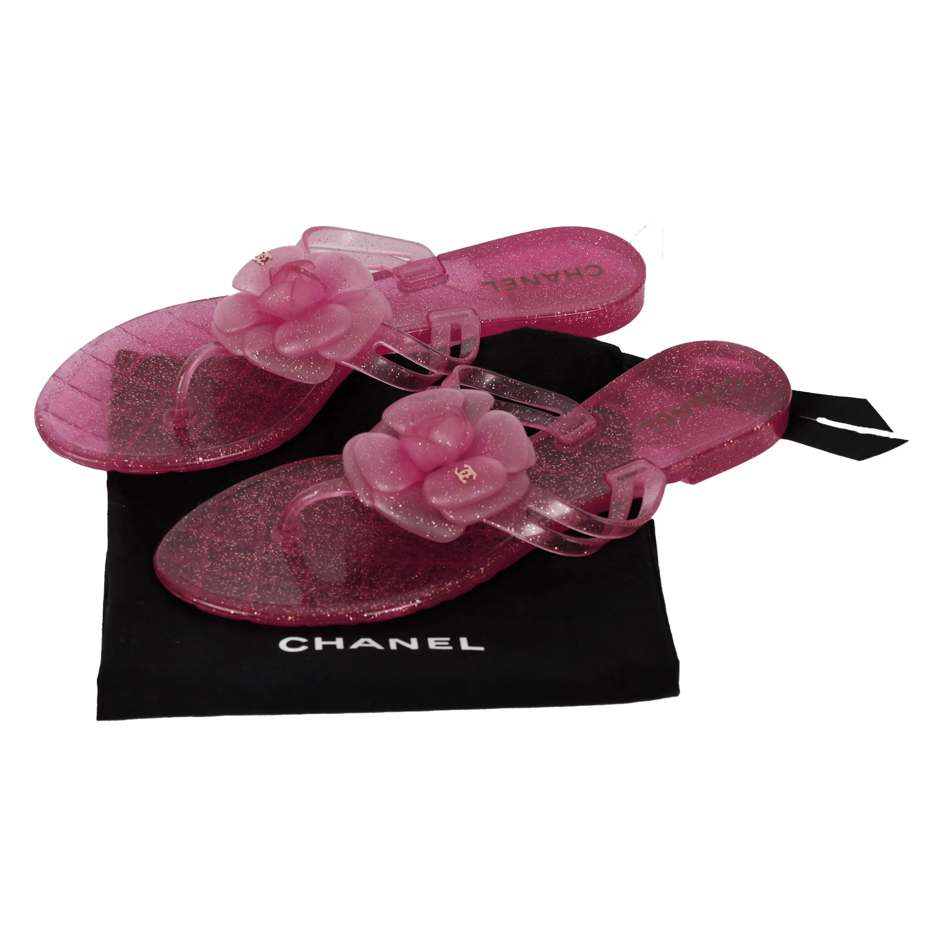 Chanel Jelly Camellia Flip-Flop - '10s