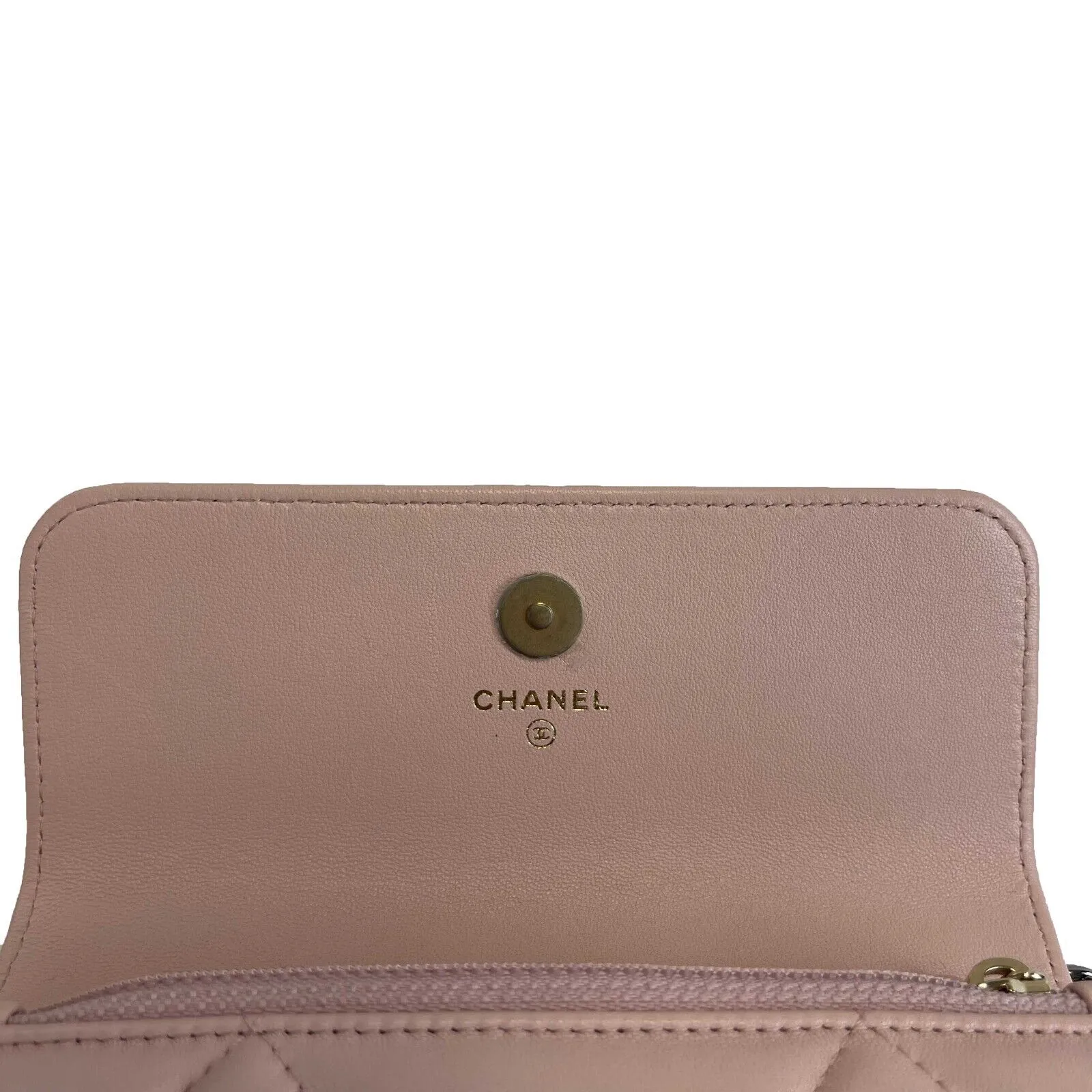 CHANEL - NEW 2023 - 19 Wallet on a Chain Bag - CC Light Pink Crossbody Bag WOC