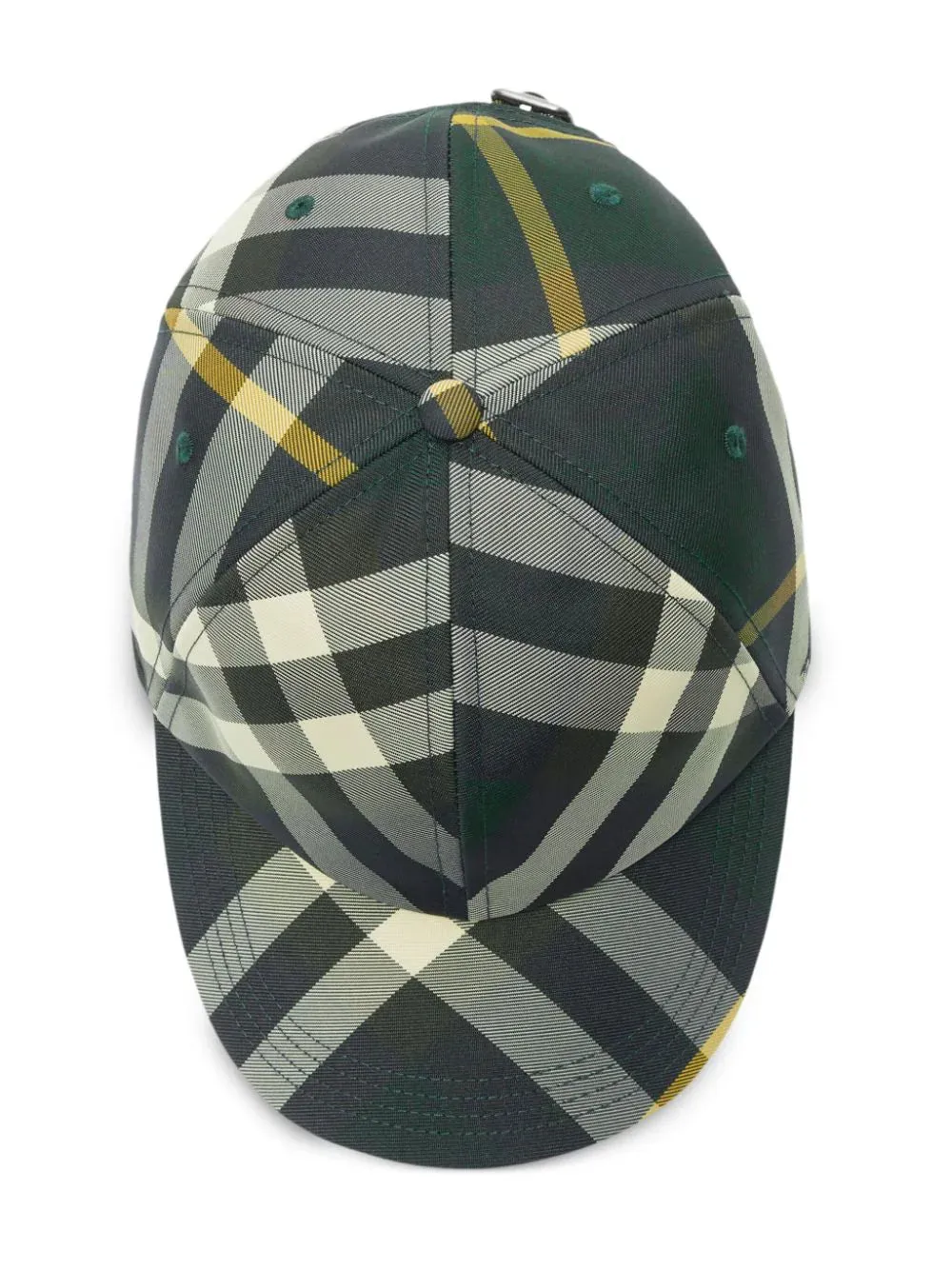 Check-Pattern Cotton Cap