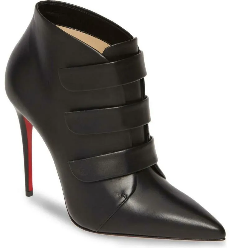 Christian Louboutin Black Triniboot Stiletto Boots/Booties