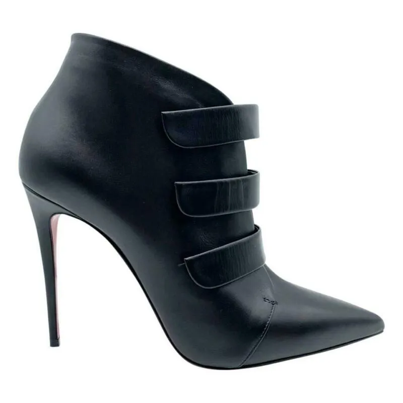 Christian Louboutin Black Triniboot Stiletto Boots/Booties