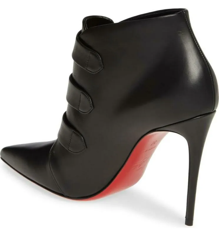 Christian Louboutin Black Triniboot Stiletto Boots/Booties