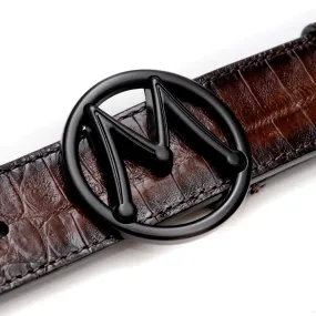 Circle Icon Crocodile Belt