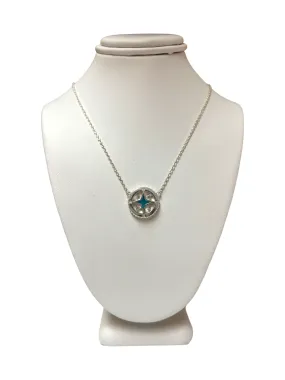 Compass Stationary Necklace - Apatite