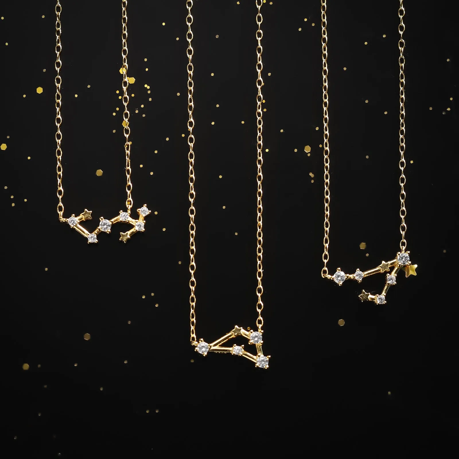 Constellation Silver Necklace - Pisces